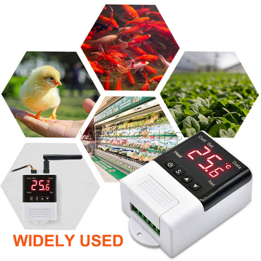 AC110V-220V Digital Thermostat Microcomputer WiFi Temperature Controller Sensor