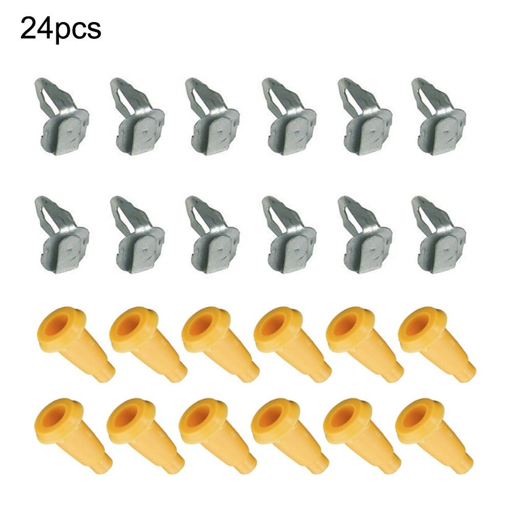 24Pcs/Set  Front Door Panel Frame Plugs & Door Panel Clips For Chevy For Camaro