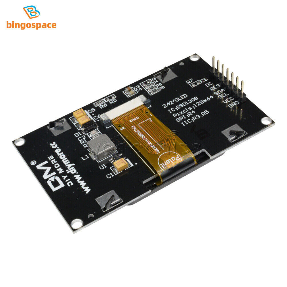 2.42" inch 128*64 HD Screen OLED Display Module 3.3V IC I2C SPI Serial SSD1309