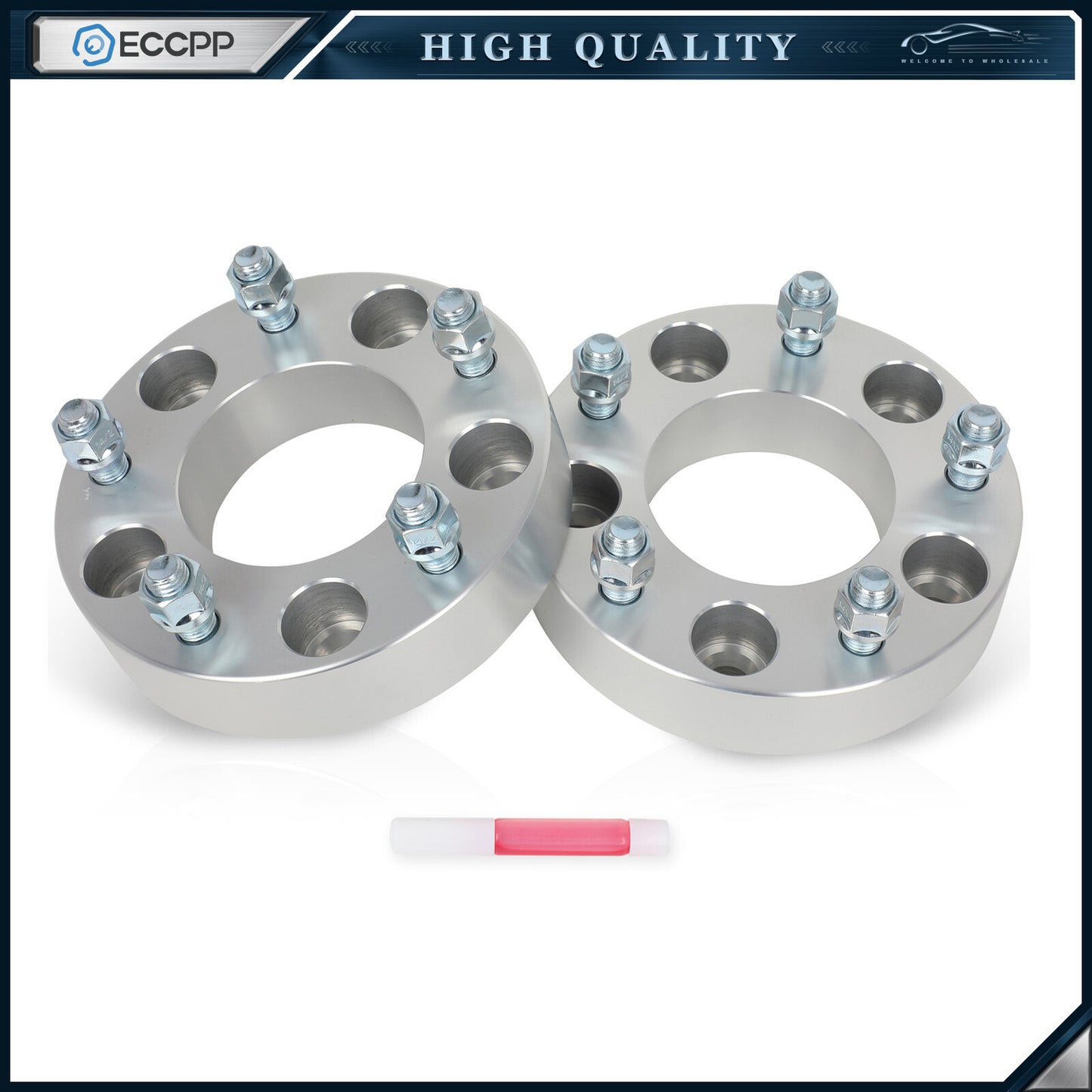 2Pcs 1.5" 5x135 to 5x5.5 Wheel Adapters 14x2 For Ford F-150 5x135 to Ram 5x139.7