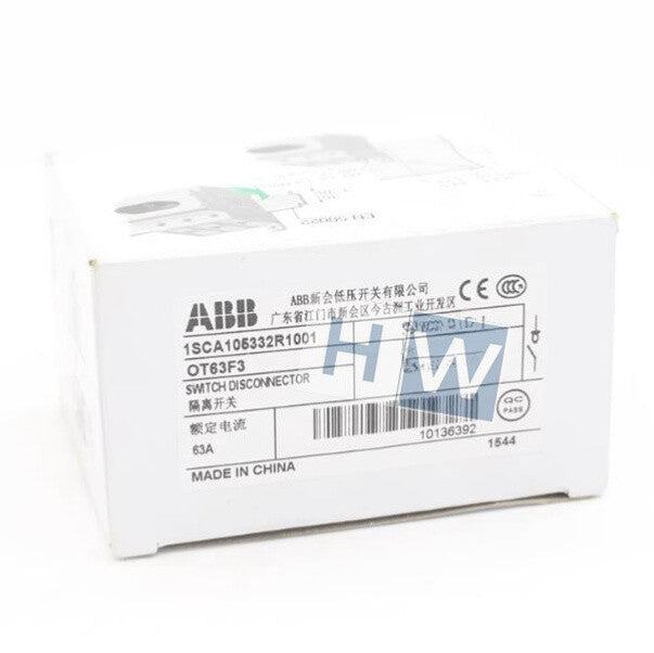 1PC  Guide Rail Installation Isolation Switch OT63F3 3P 63A 1SCA105332R1001