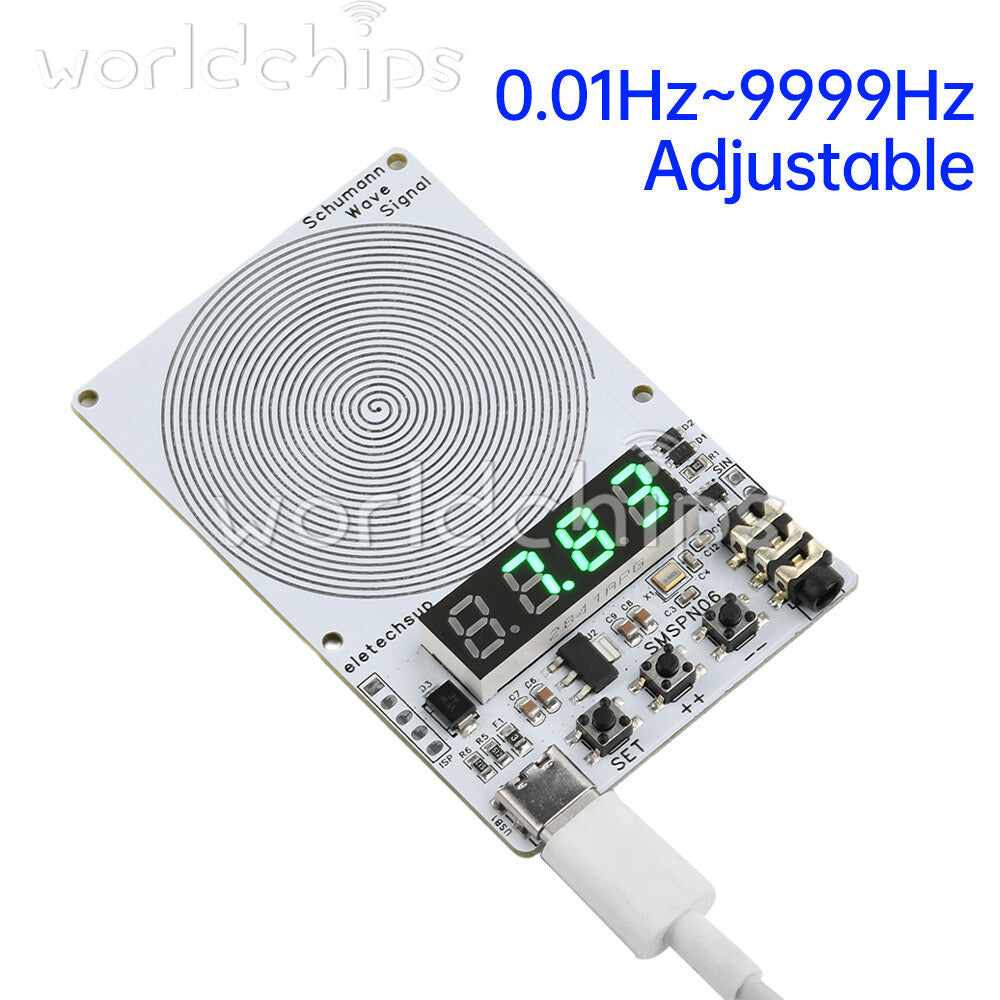 Adjustable 0.01Hz~9999Hz Frequency Schumann Wave Generator 4Bit Digital Display