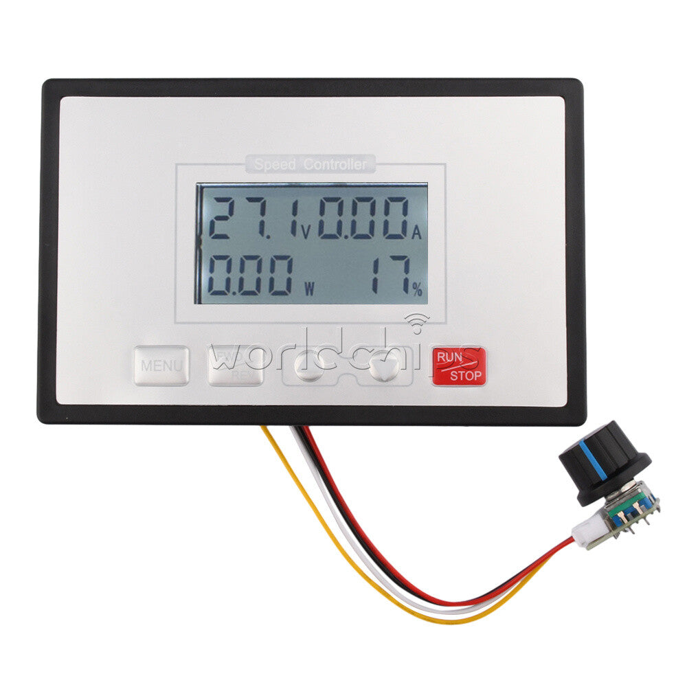 DC10-55V 40A Smart Backlight DC Motor Speed Controller Governor Forward Reverse