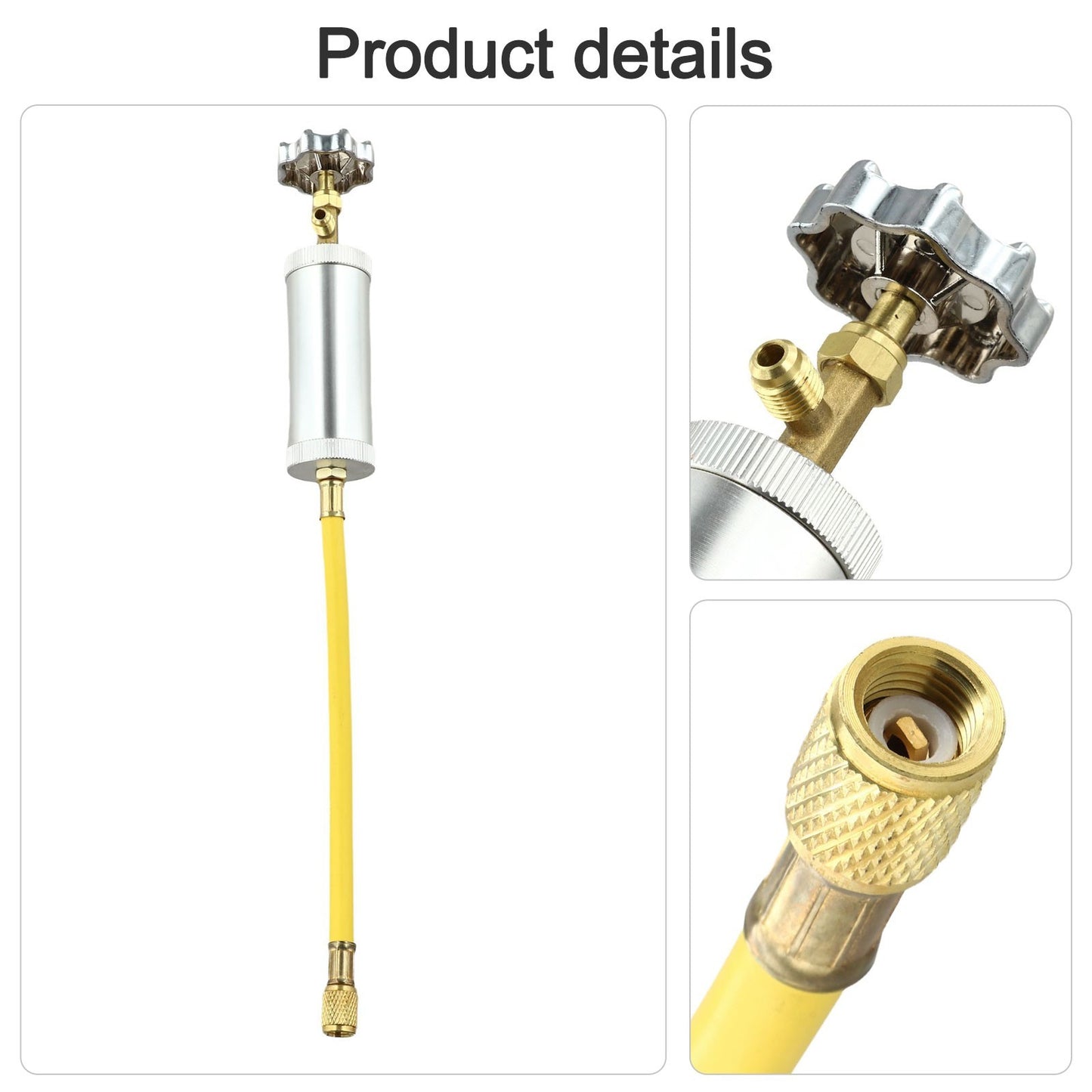 High Pressure Compatible Hand Pump for Oil Injection in Vehicle AC Systems