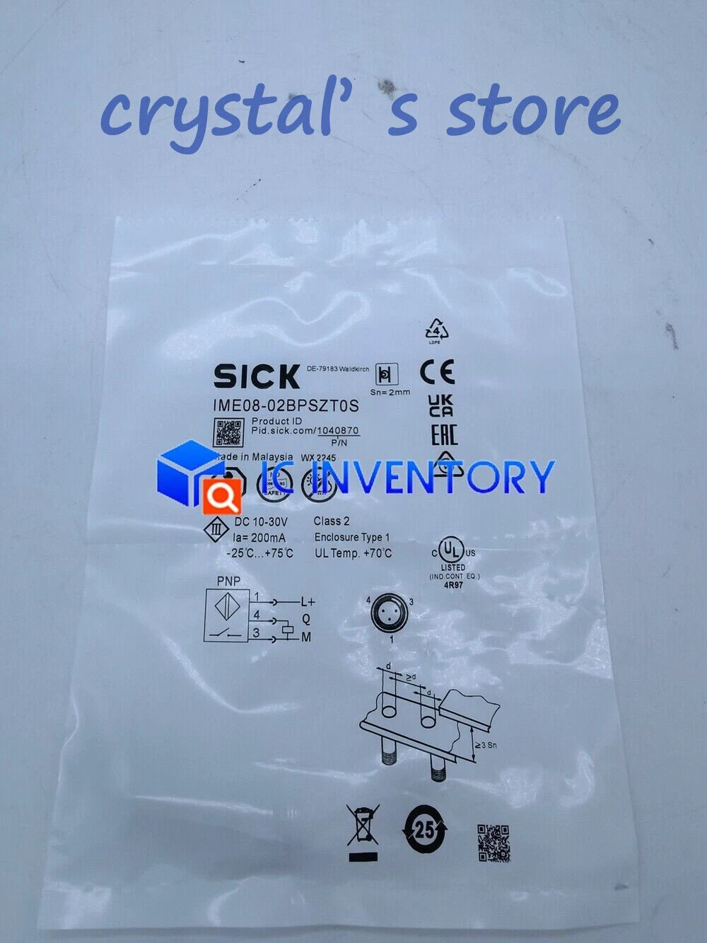 1PCS   SICK sensors IME08-02BPSZT0S #P