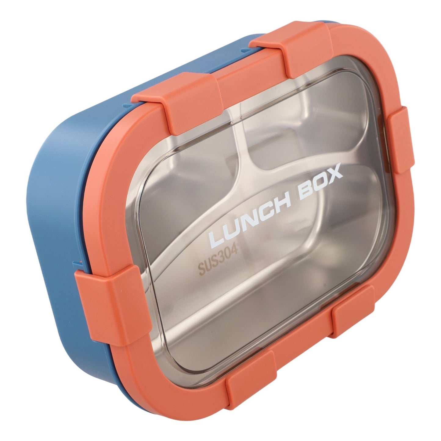Three Compartment Stainless Steel Lunch Box Leakproof Container for Adults