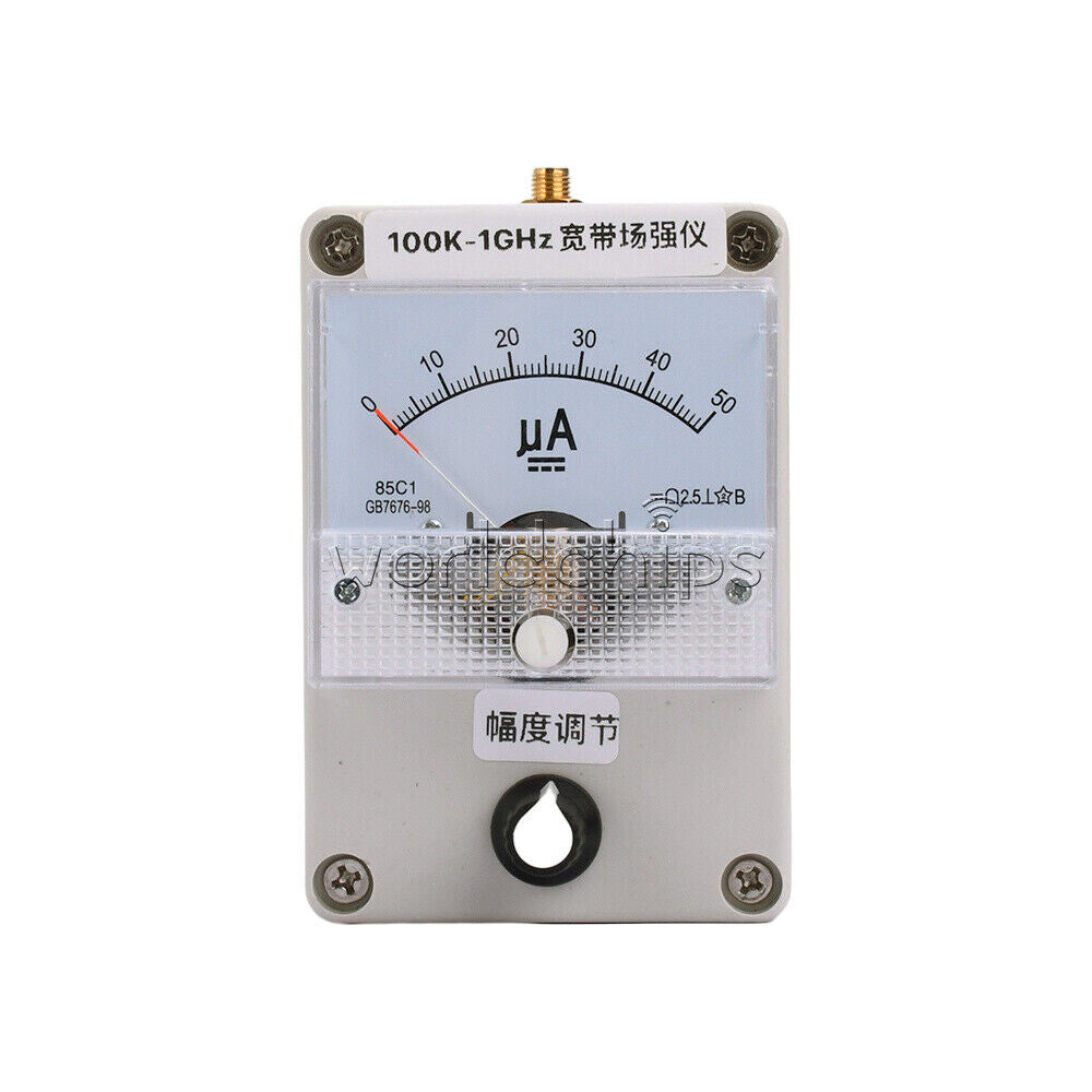 100KHz-1000MHz Field Strength Indicator Meter RF Signal Level Meter + Antenna