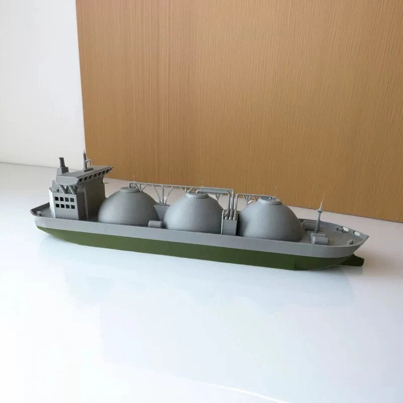 3D Printed LNG Carrier Ship 21cm Floating Toy Boat, Bath Water Play for Kids