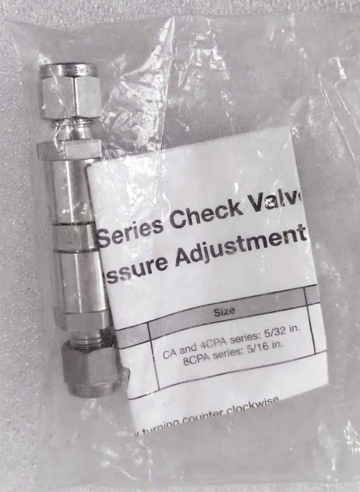 1PC Swagelok SS-4CA-3 check valve #P