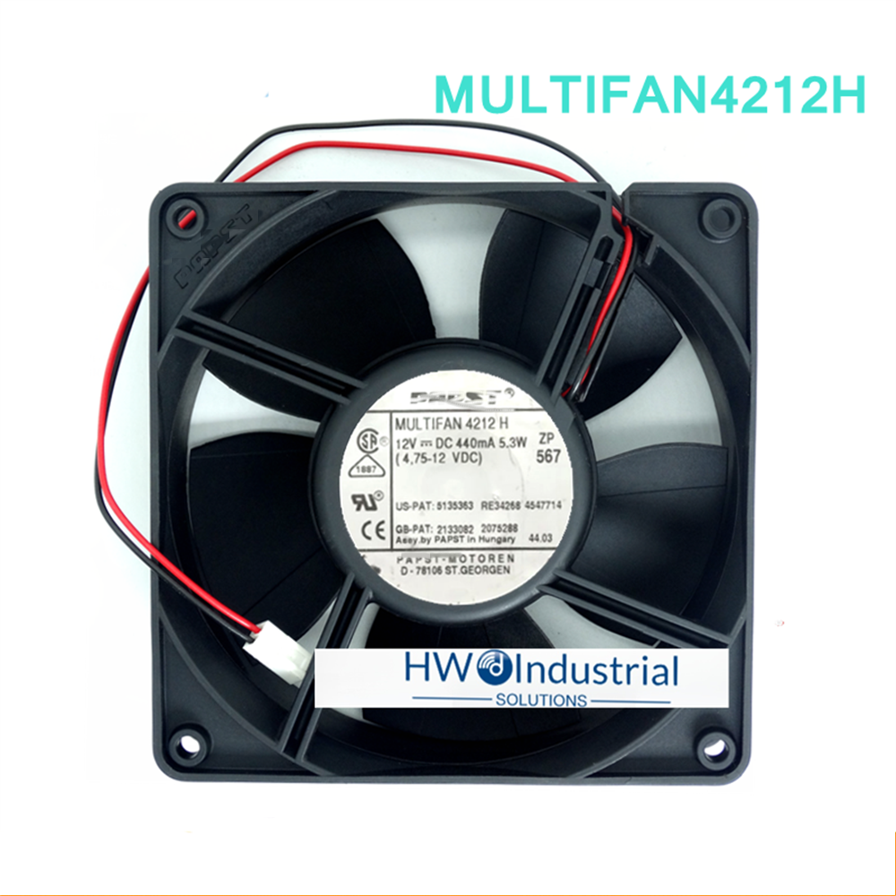 1/piece 2-wire MULTIFAN 4212H 12V 440mA 5.3W 12038 12CM Inverter Cooling Fan