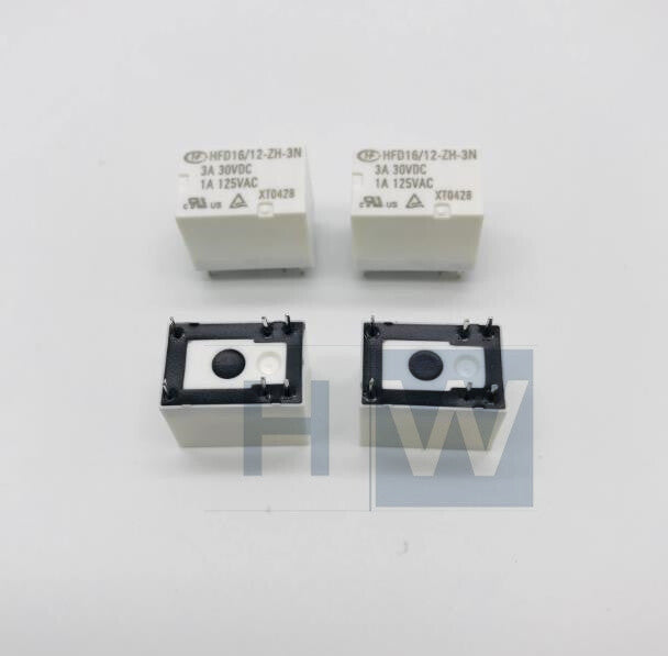10Pcs Hongfa Relay HFD16-12-ZFH-3N HFD16-12-ZH-3N 1A 125VAC Normally Open 4-pin