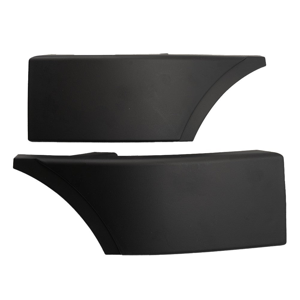Headlight Lower Kit Front Bumper Grille Metal Molding Trim Panel Moulding Black