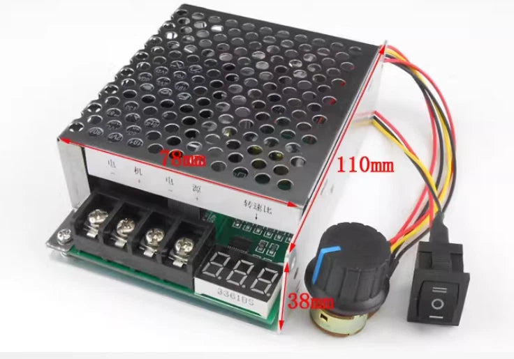 Motor Forward&Reverse Variable Speed Controller PWM 12V 24V 48V 3000W 10-55V 40A