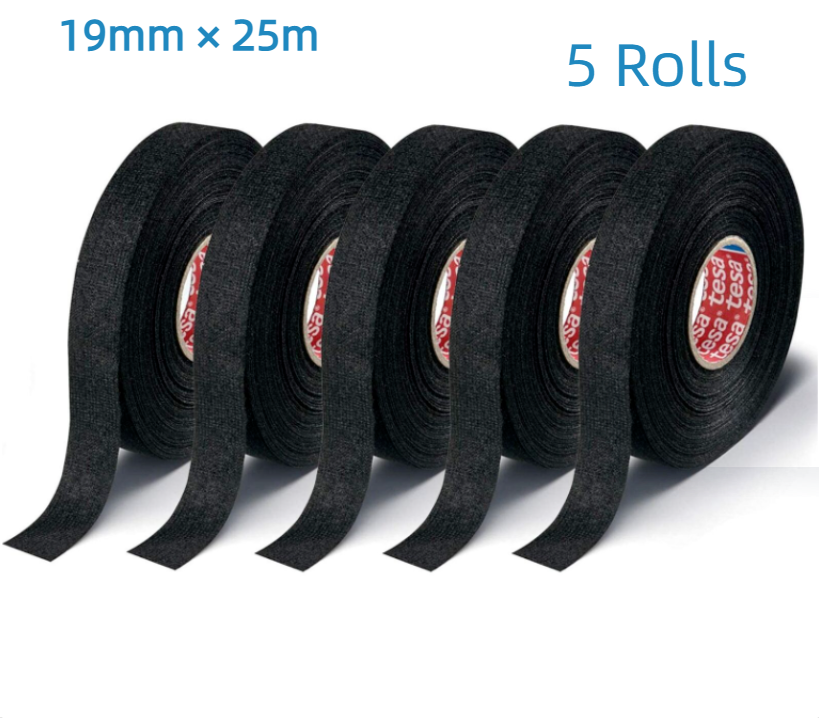 5 x Tesa  51608 25m X 19mm Cloth Tape Wire electrical wiring harness car