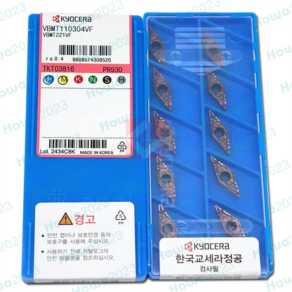 10Pieces/Box Kyocera VBMT110304VF PR930 VBMT221VF Turning blade Carbide Inserts