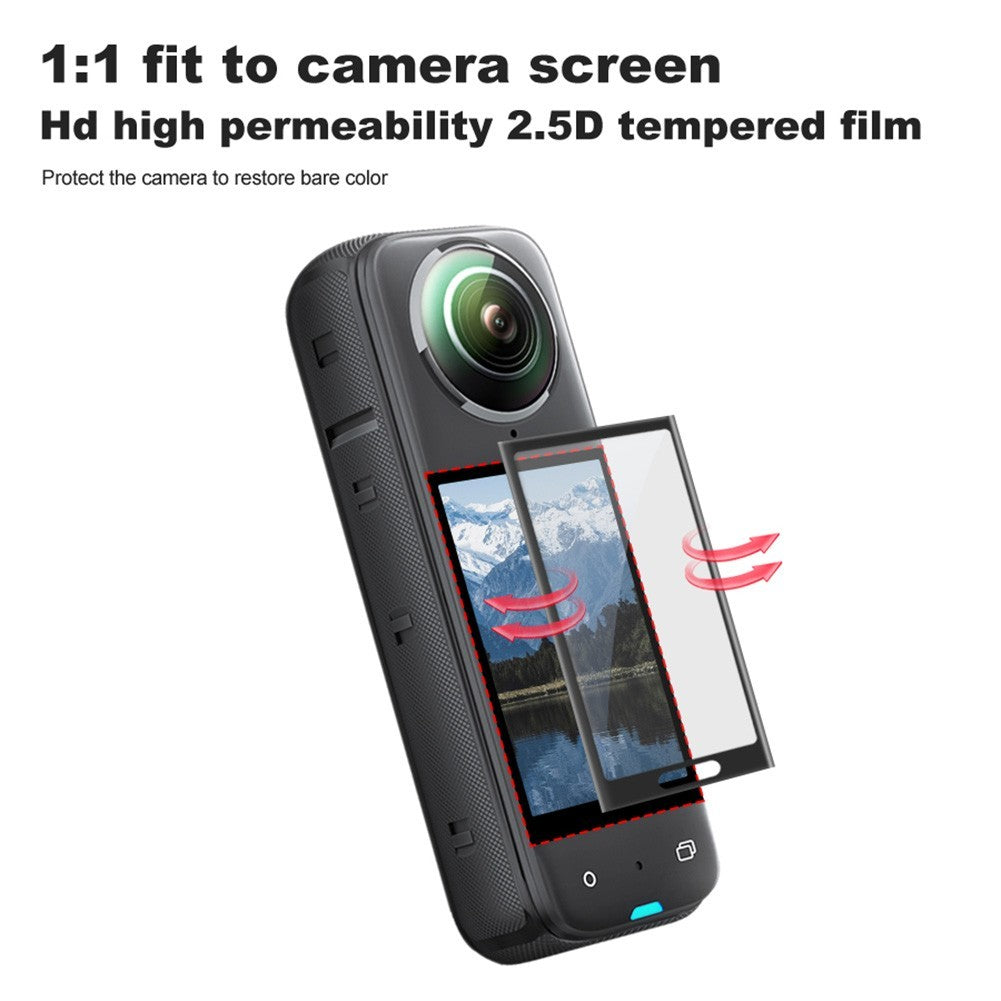 Complete Camera Kit for Insta 360 X5 with Hard Shell Case Silicone Lens Covers