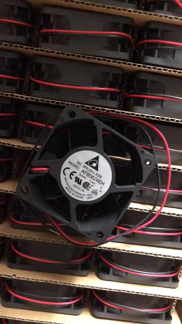 1Pc   DELTA AFB0624EH 6025 6CM 24V 0.36A Inverter Cooling Fan
