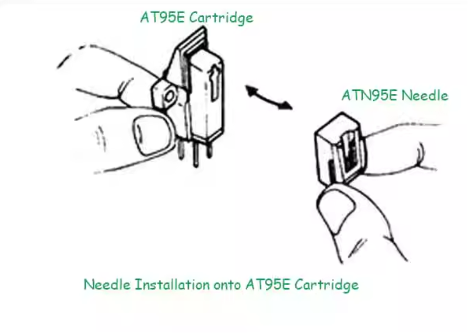 Turntable Needle / Stylus for Audio technica ATN-95 ATN95 AT-3400 Elliptical Tip