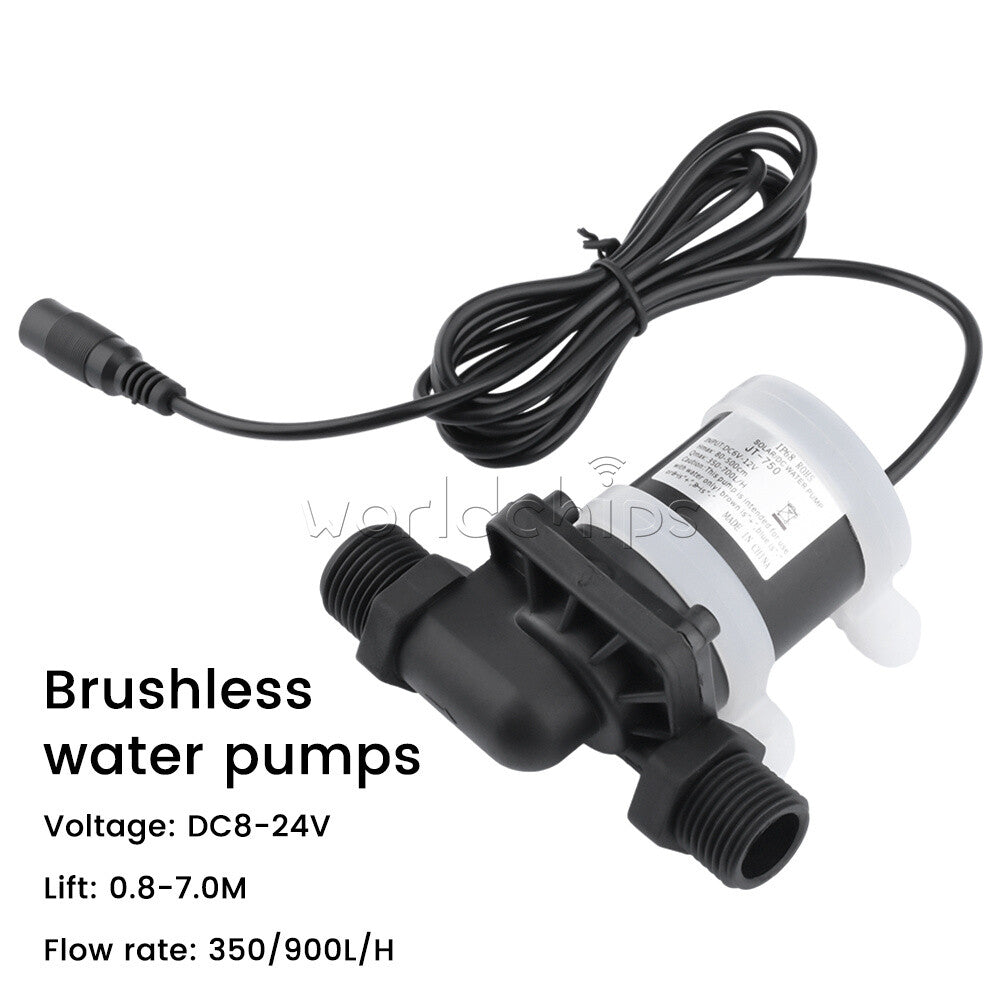 DC 12V 24V Brushless Water Pump Water Heater Shower Floor Heating Booster Pump