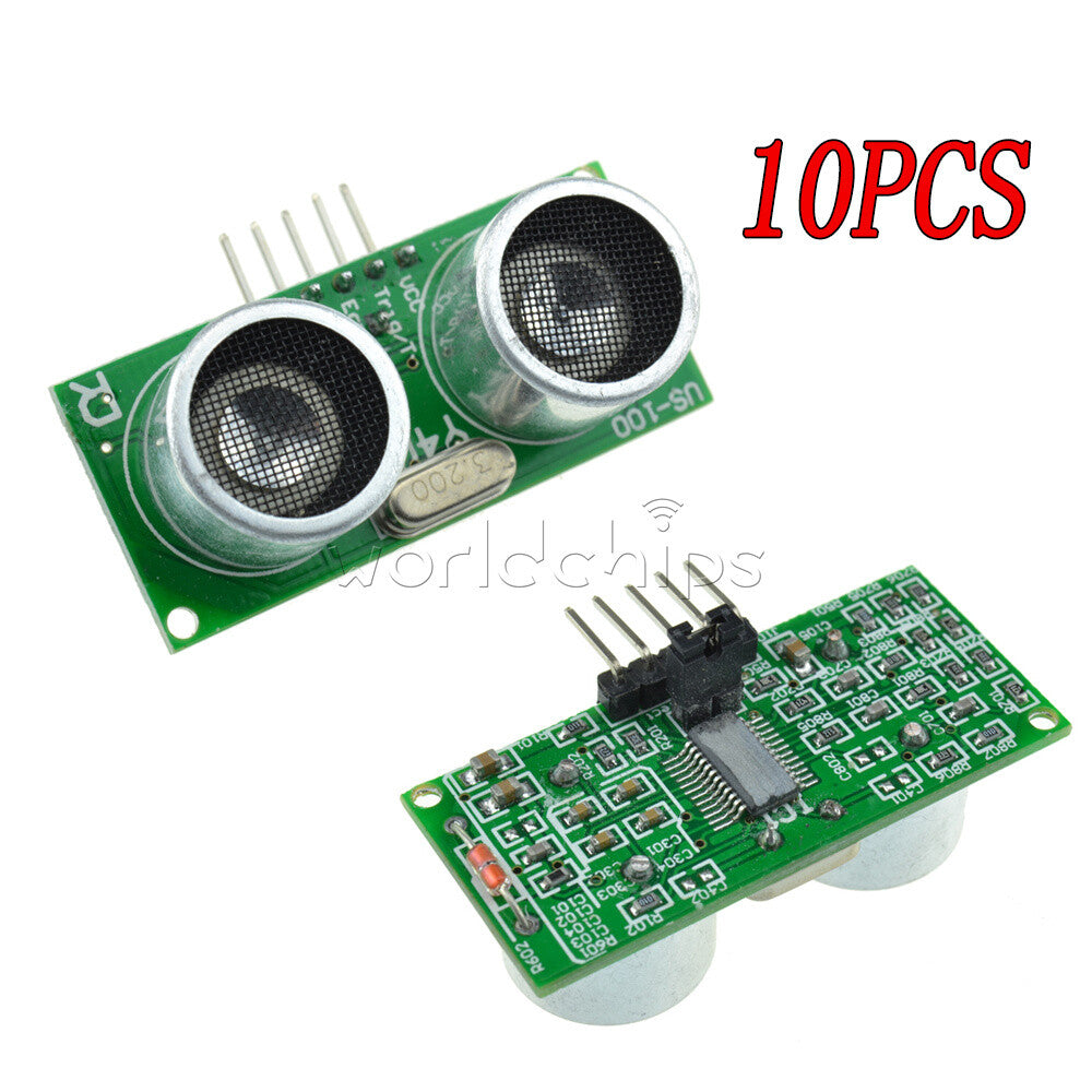 10PC Ultrasonic Sensor US-100 Distance Measuring Module+Temperature Compensation