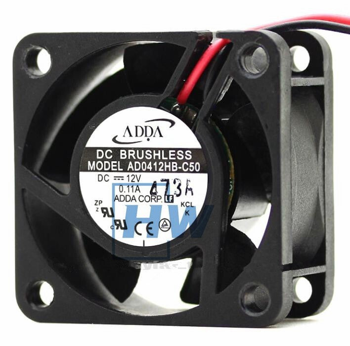 1Pc ADDA AD0412HB-C50 DC12V 0.10A Monitors Video Recorder Cooling Fan
