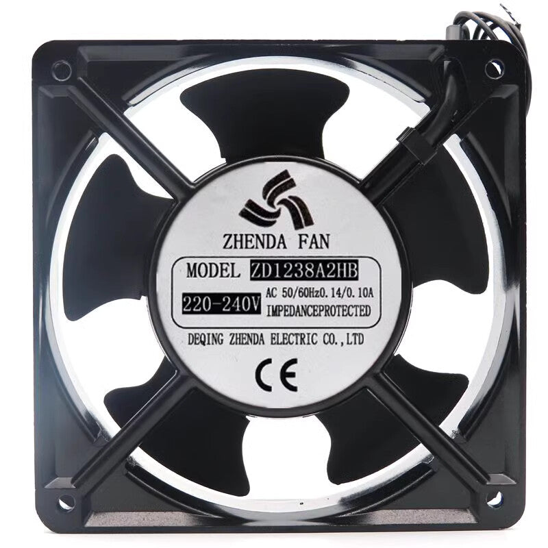 1Pc   ZHENDAFAN ZD1238A2HB ZD1238A2HS 220-240V 12CM 12038 Cabinet Cooling Fan