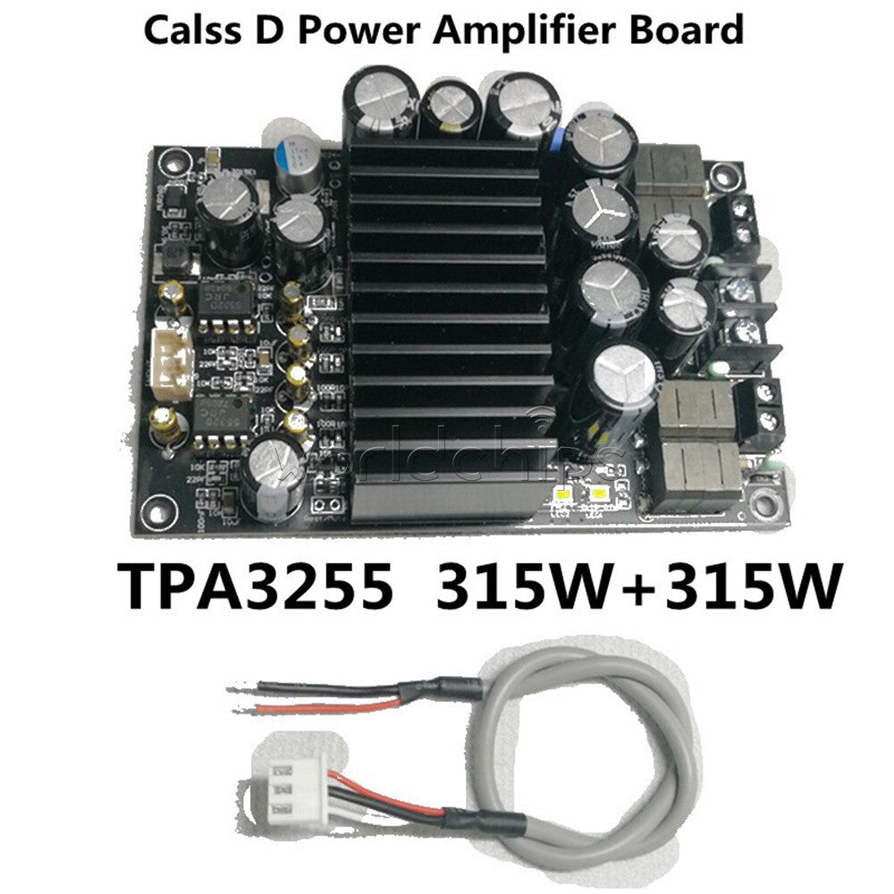 TPA3255 HIFI Stereo 600W Class D 2.0 Channel Audio Power Amplifier Board DC48V