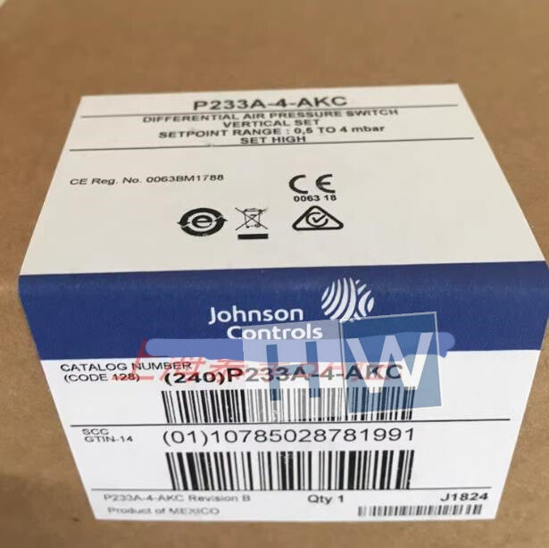 1pc  Johnson Differential Pressure Switch Controller P233A-4-AKC