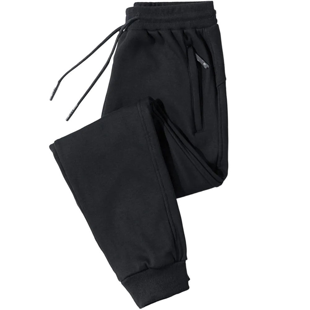 Men Loose Casual Plus Size Skinny Sweatpants with Zipper for Gym and Sport