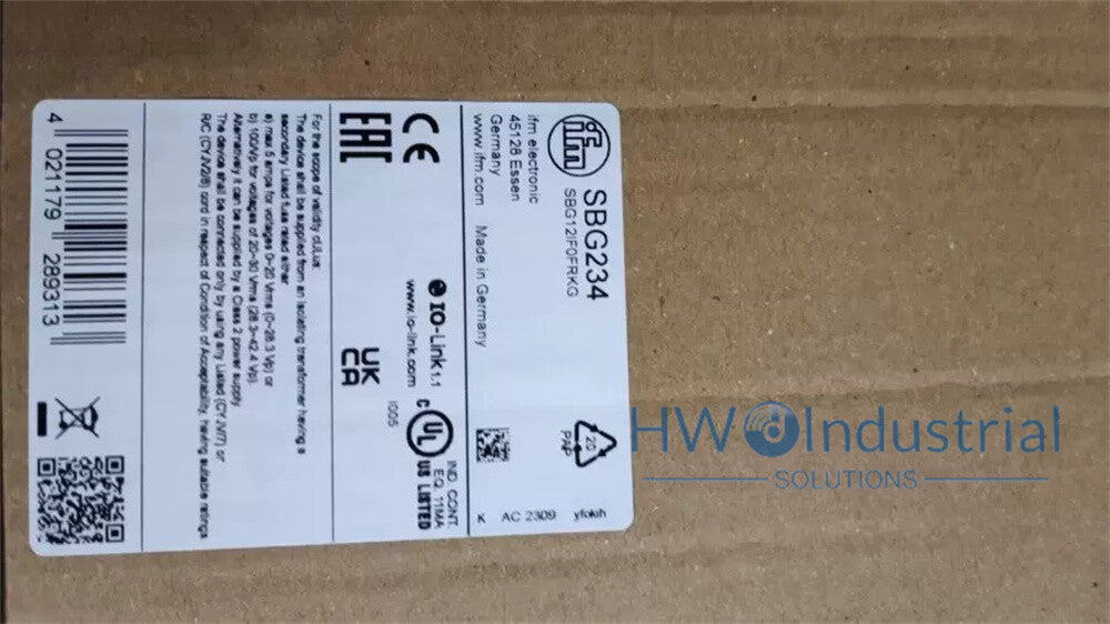 1/Piece  SBG234  IFM Flow Sensor Check Valve Flow Meter