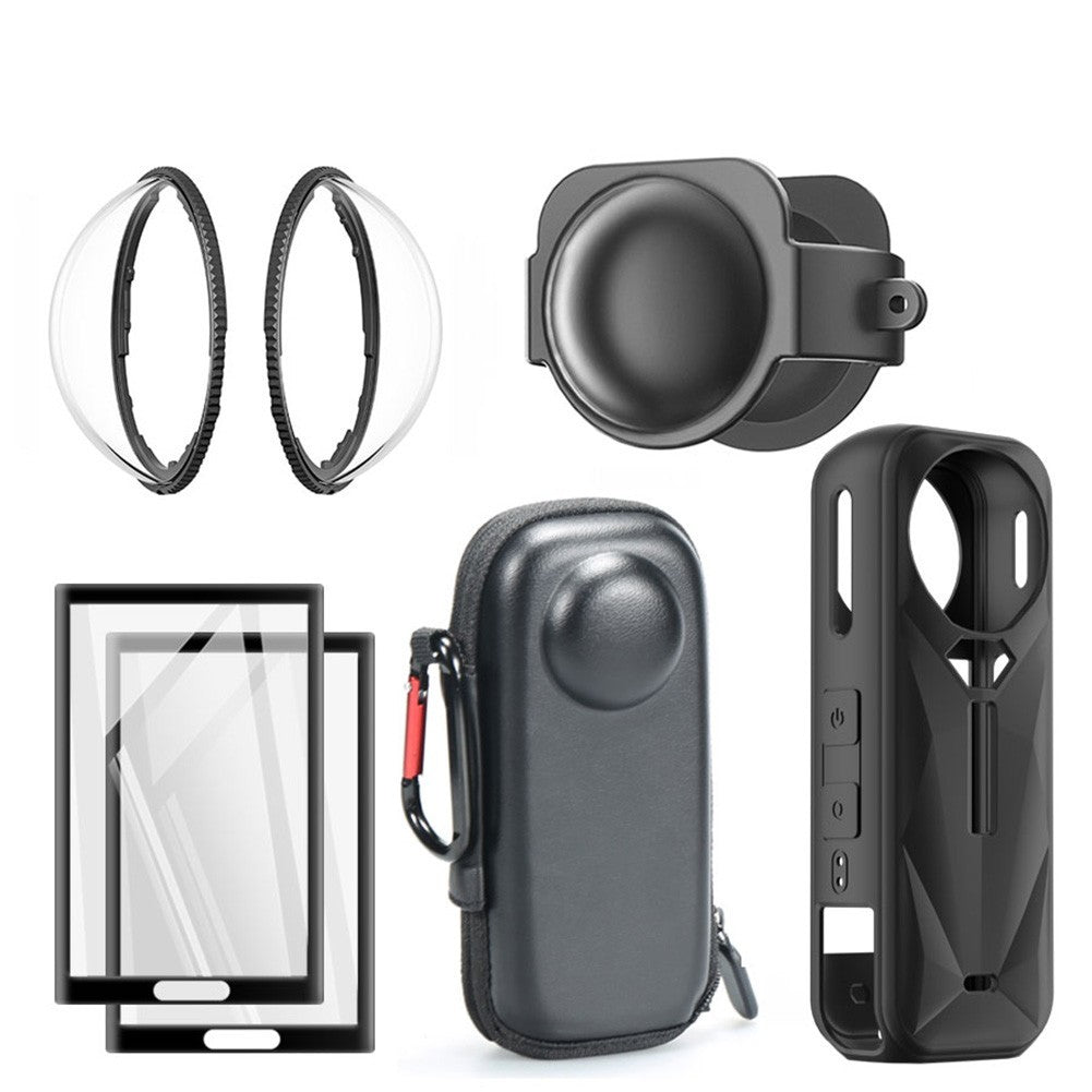 Lens and Screen Protection Kit for Insta 360 X5 with Convenient Storage
