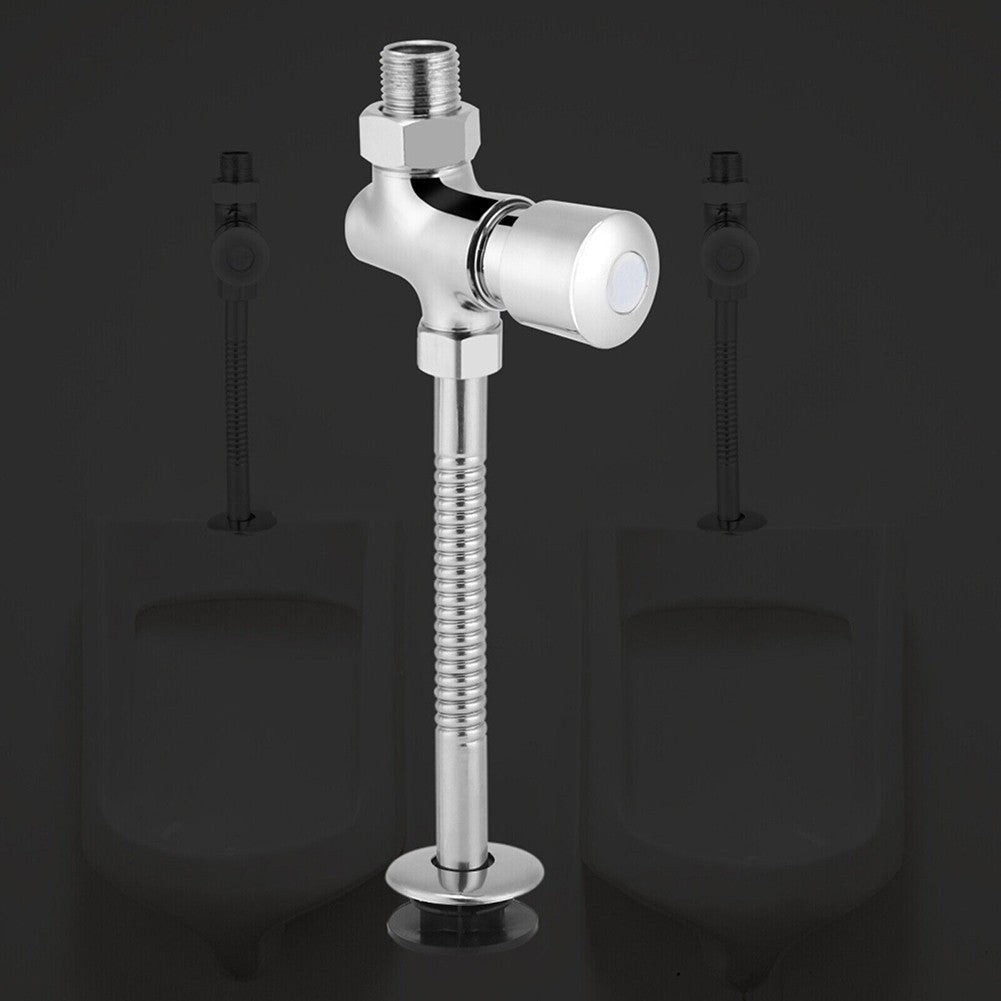 Toilets Attachments Urinal Flush Valve Alloy Automatic Hand Press Hardness