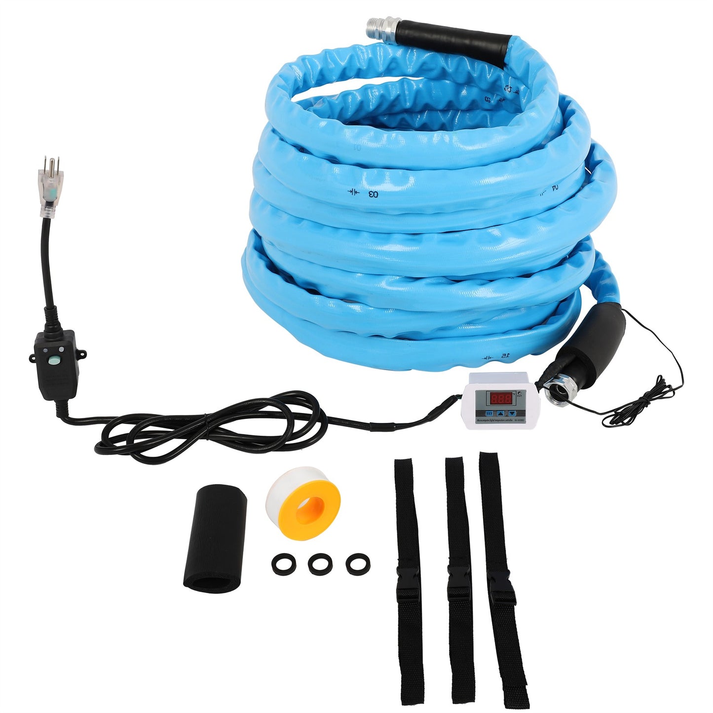 50 FT Heated Water Hose for RV,Heated Drinking Water Hose with Thermostat