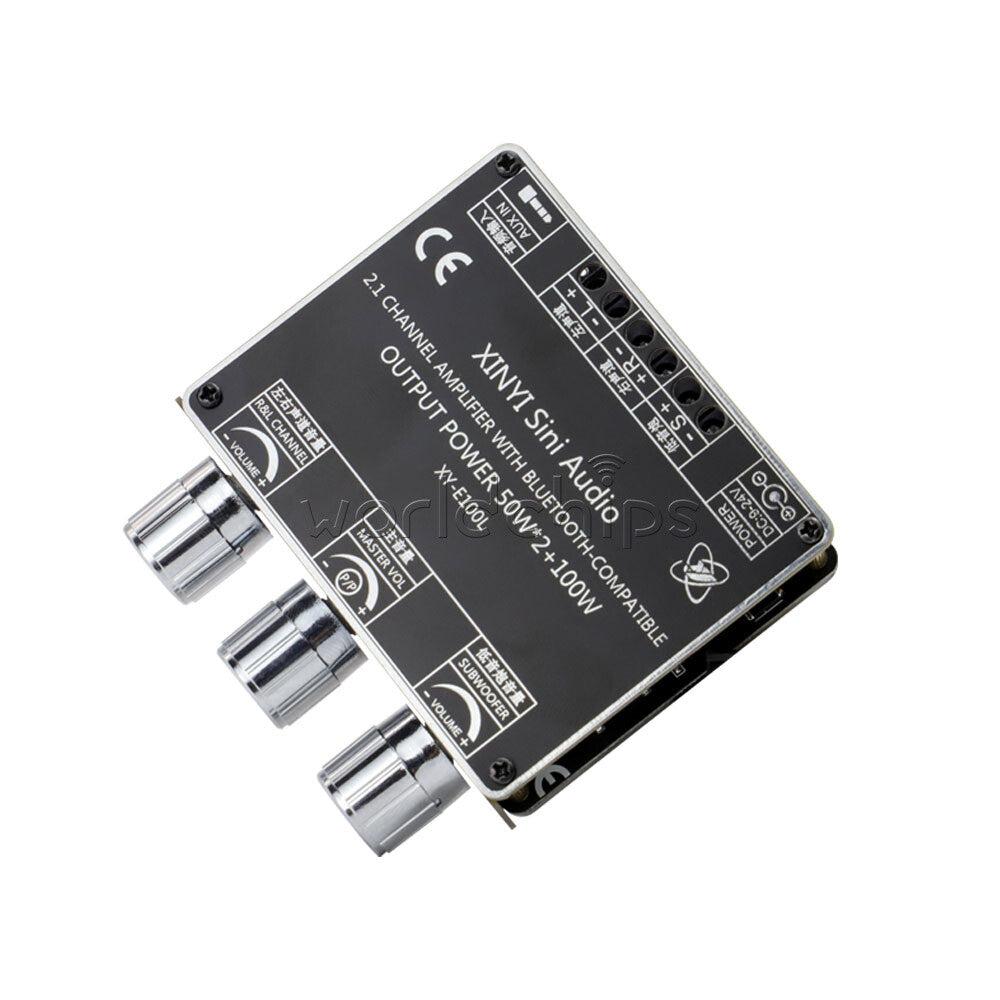 2.1 Channel Bluetooth5.1 Power Audio Stereo Subwoofer Amplifier Board 50W*2 100W