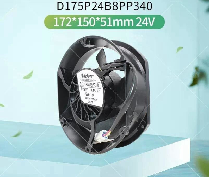 1/piece  D1751P24B8PP340 DC24V 3.4A 4-wire Cooling Fan for ABB 580 Inverter
