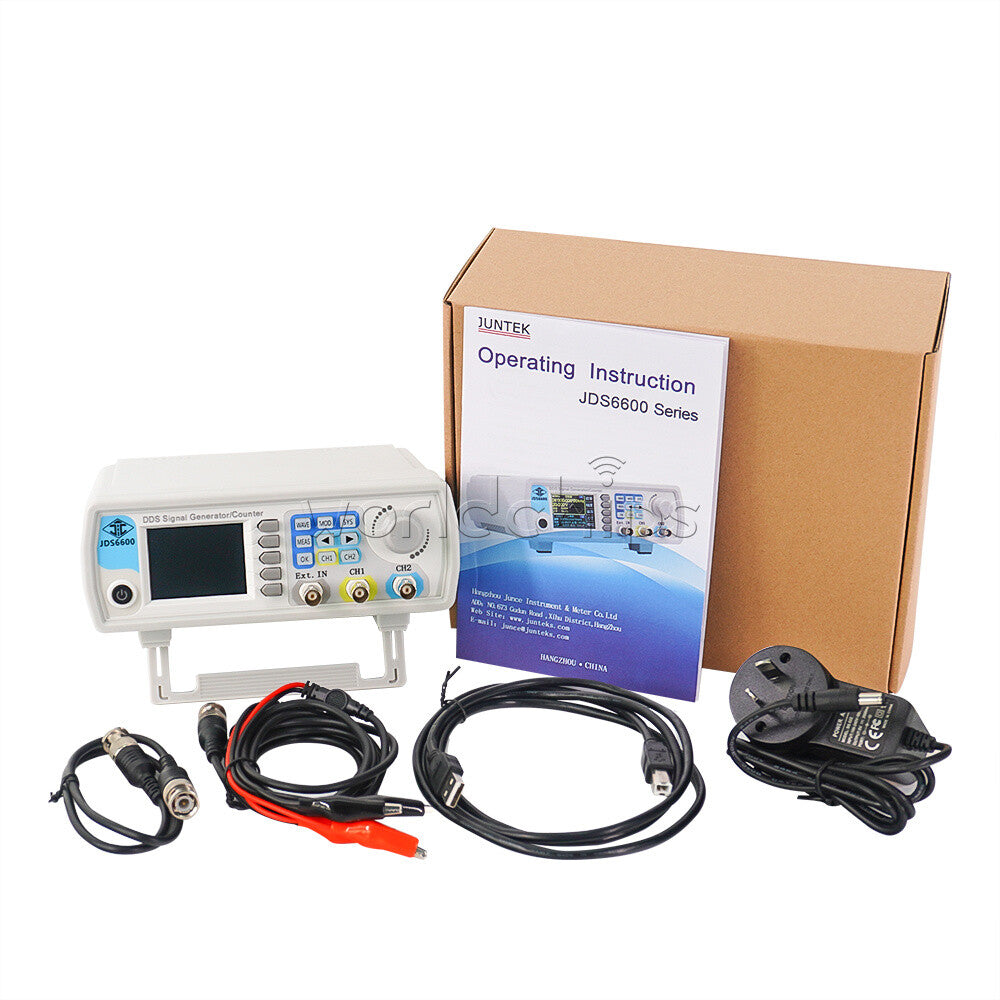 JDS6600 15-50MHz 14bits 2-Channels Arbitrary Waveform DDS Signal Generator Pulse