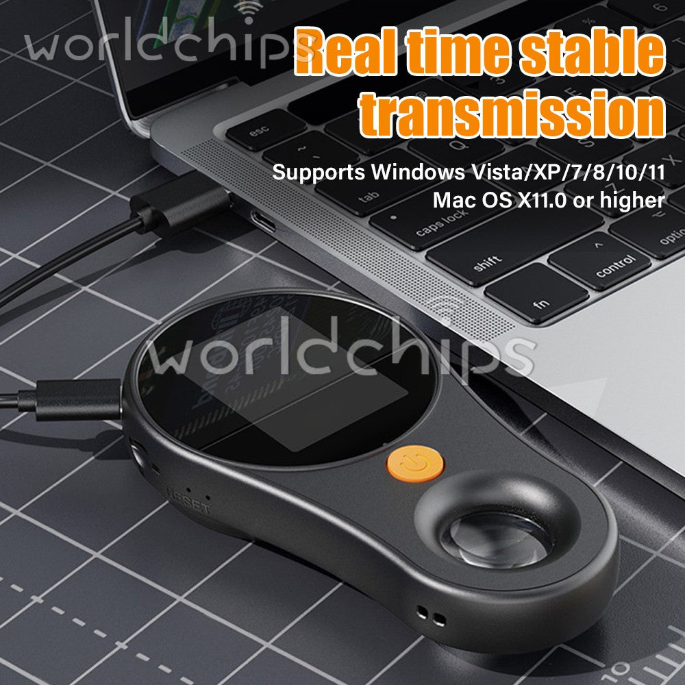 Digital Microscope Handheld 2.0 Inch Color Screen Magnifying Glass 500X USA