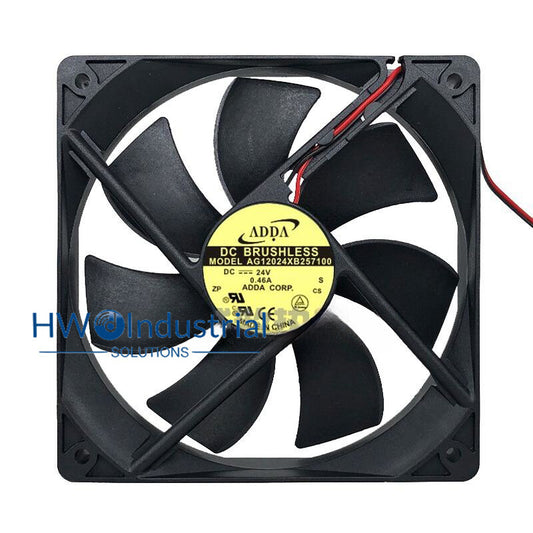 1PC AG12024XB257100 12025 24V 0.46A 12CM ADDA Inverter Cooling Fan 2-wire