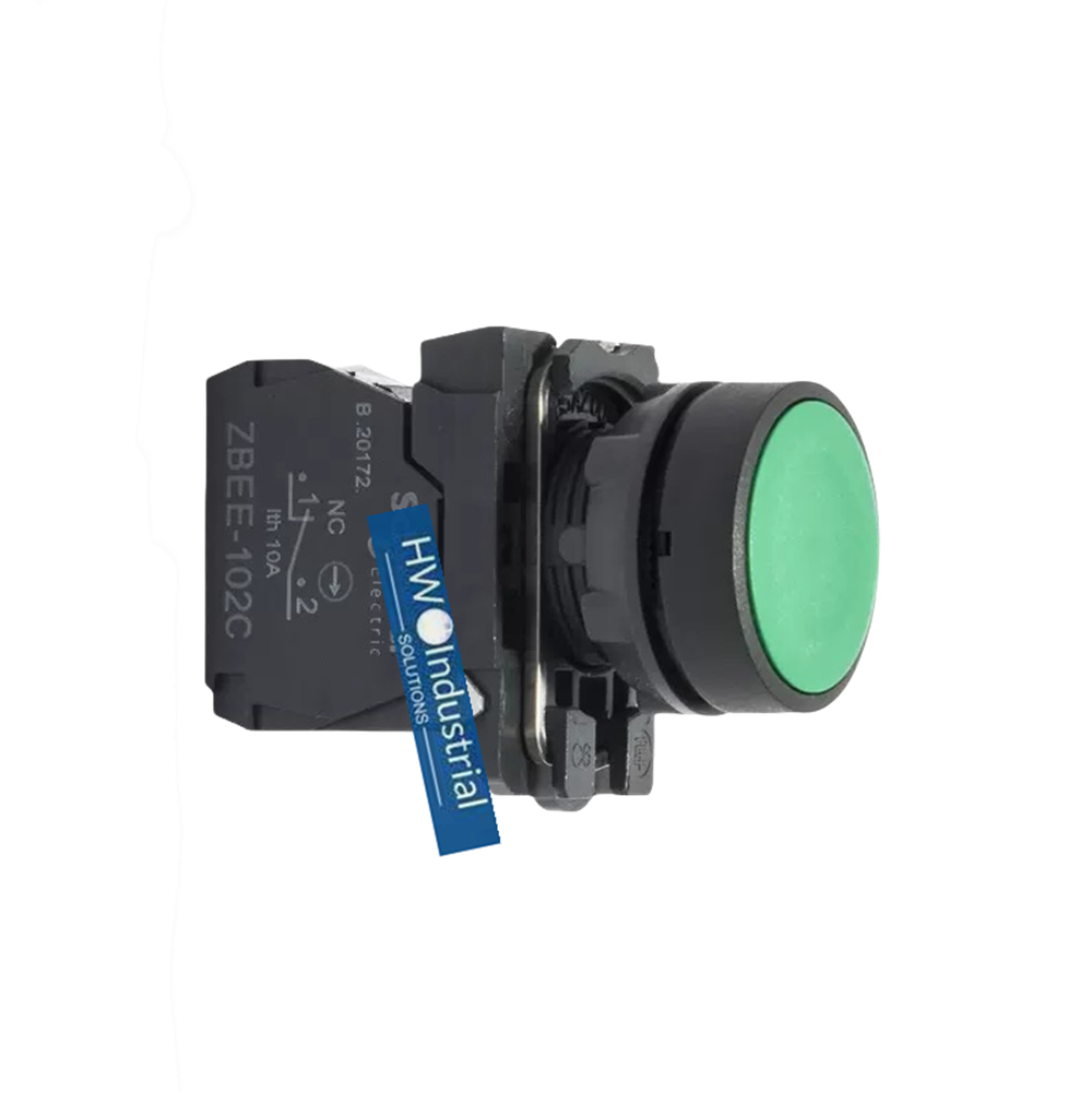 2/Piece  XB5 Series Flat Head Button Switch XB5AA32C XB5-AA32C Green 1NC