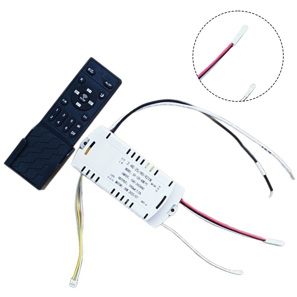 Invisible Fan Light Remote with DC Output and Stepless Dimming Control