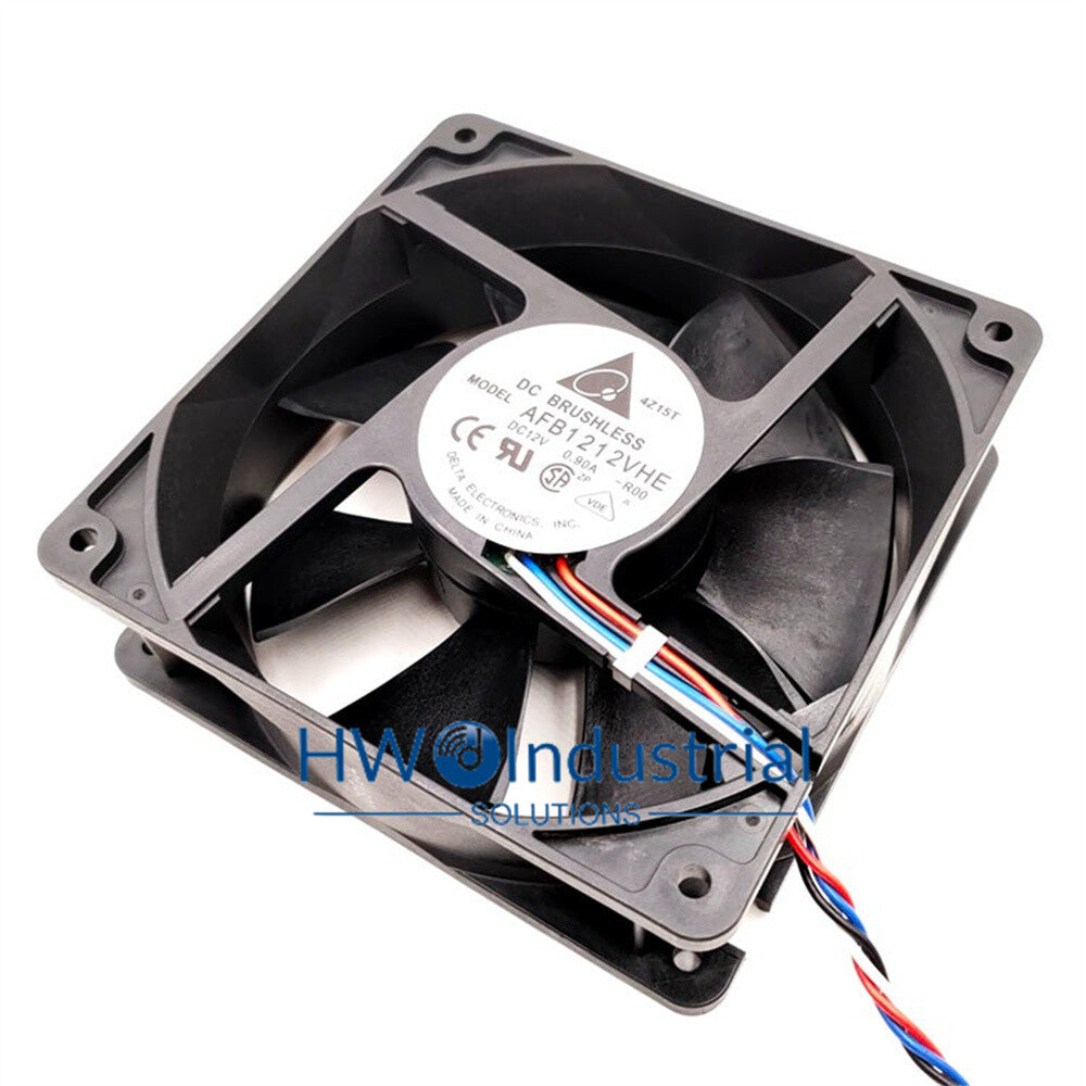 1/piece Delta AFB1212VHE 12CM 12038 4-wire 0.9A 12V Server Chassis Cooling Fan