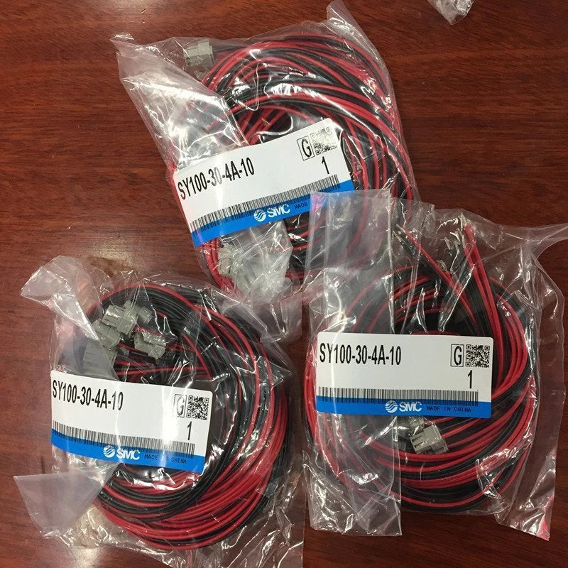 One  SMC power cord SY100-30-4A-10 Solenoid valve spot stock  #P