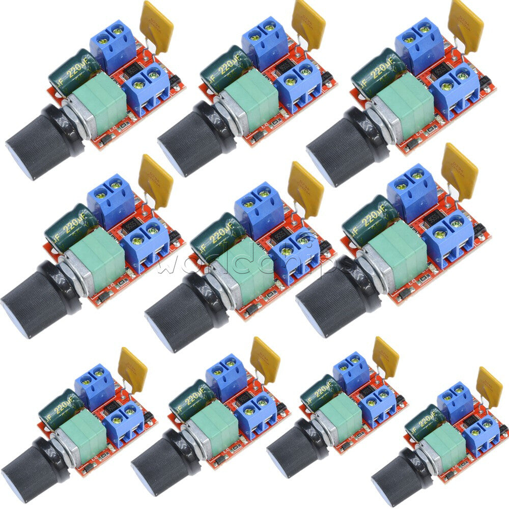 10Pcs DC 3V-35V 5A Motor PWM Speed Controller Speed Control Switch LED Dimmer