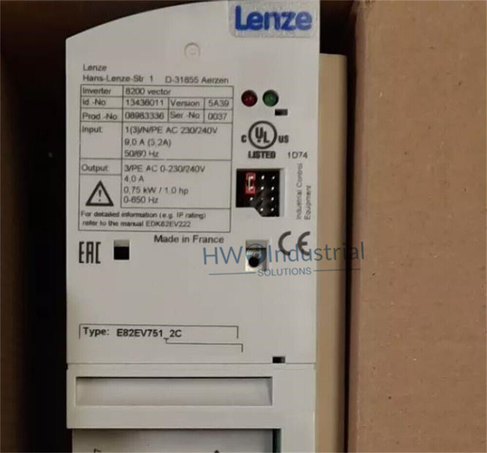 1/Piece LENZE Inverter E82EV751K2C E82EV751_2C Frequency Converter