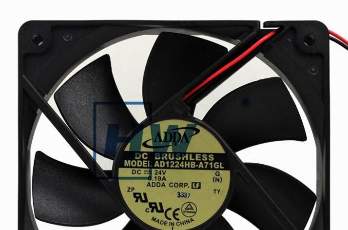 1Pc   AD1224MB-A71GL  ADDA 12025 120 X 120 X 25MM Dual Ball Cooling Fan