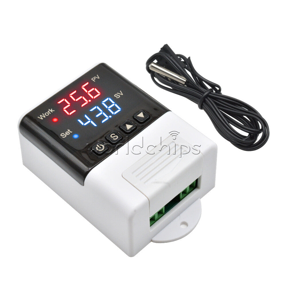 DTC1110 AC 110-220V Dual LED Intelligent Temperature Controller Thermostat + NTC