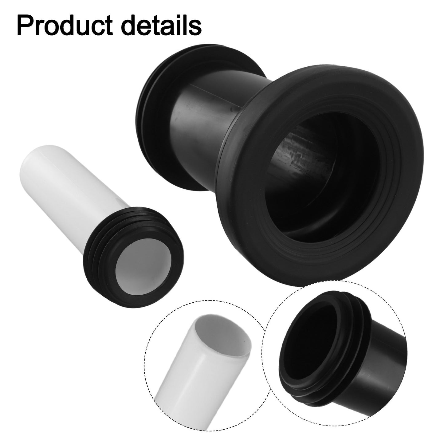 PVC Toilet Connecting Pipes 2 Pcs for Efficient Waste Management Systems