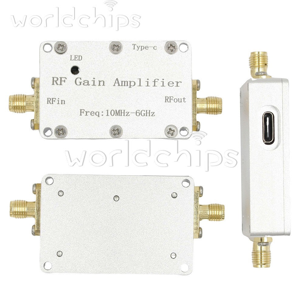 LNA 10M-6GHz RF Gain Amplifier 10DB 20DB 30DB 40DB High Flatness RF Power Amp