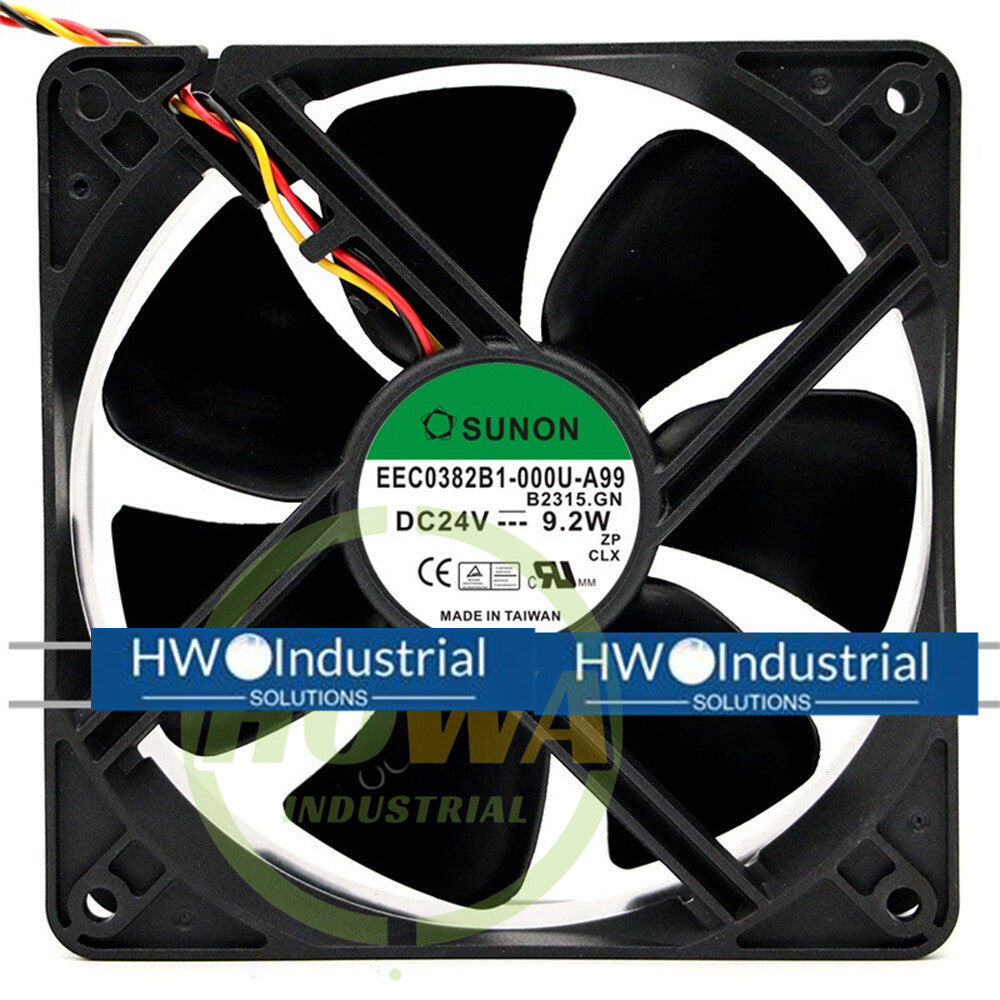 1/piece EEC0382B1-0000U-A99 3-Wire SUNON 12CM 24V 9.2W Axial Flow Cooling Fan