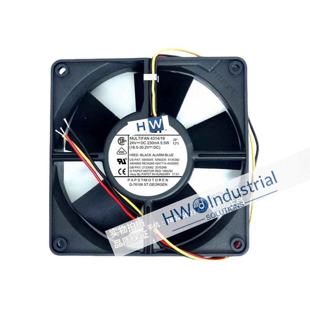 1/piece 4314/19 24V 230mA 5.5W 12CM 12032 ABB Inverter Cooling Fan